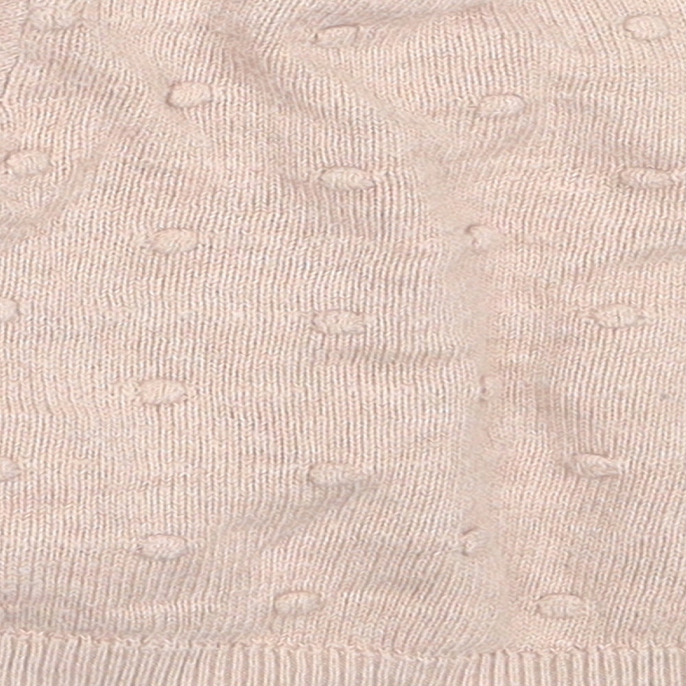 H&M Girls Pink  Cotton Cardigan Jumper Size 0-3 Months