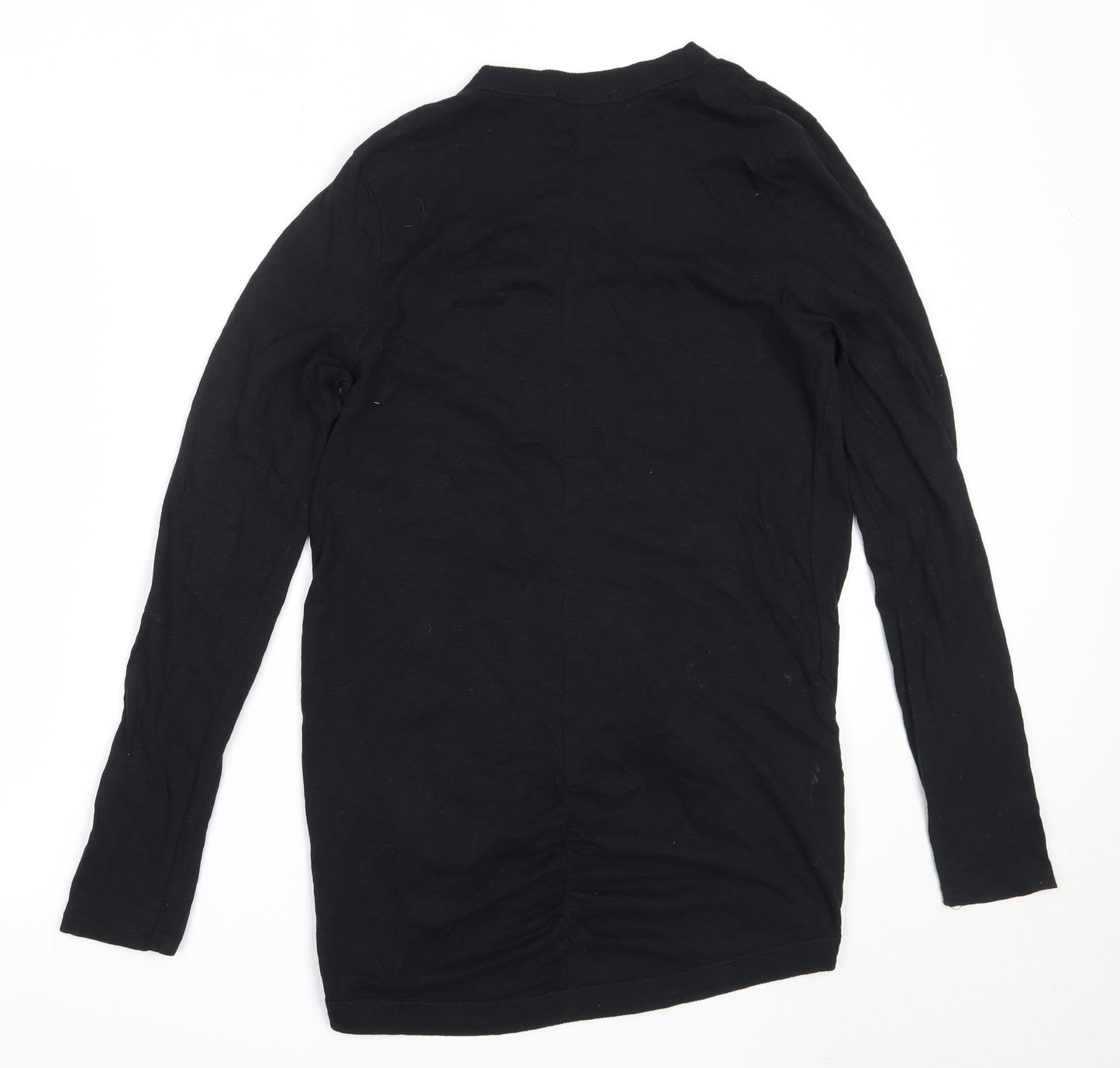 George Womens Black Round Neck  Cotton Cardigan Jumper Size 12