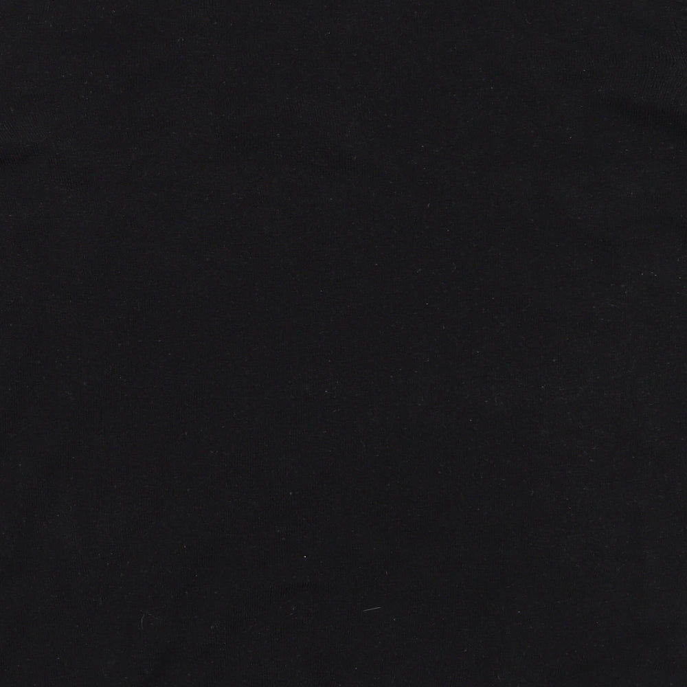 Marks and Spencer Womens Black V-Neck  Acrylic Pullover Jumper Size 18