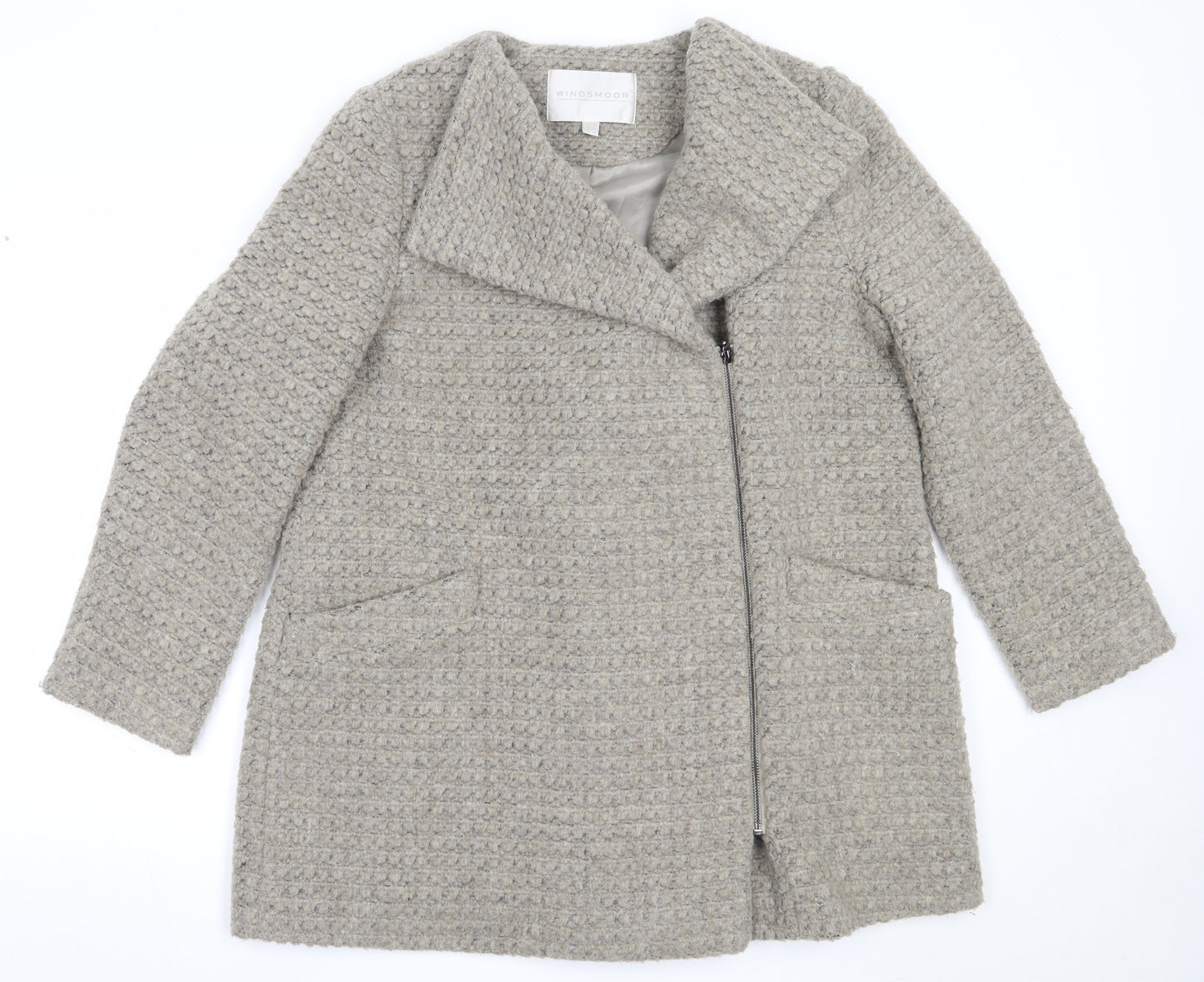 Windsmoor Womens Grey   Overcoat Coat Size 18