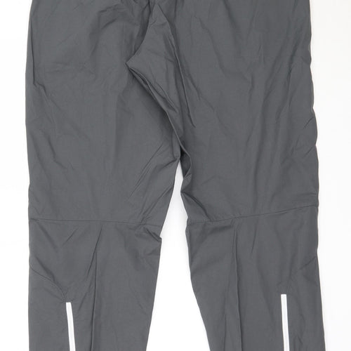 PUMA Mens Grey  Nylon Sweatpants Trousers Size L L31 in Regular  - arsenal