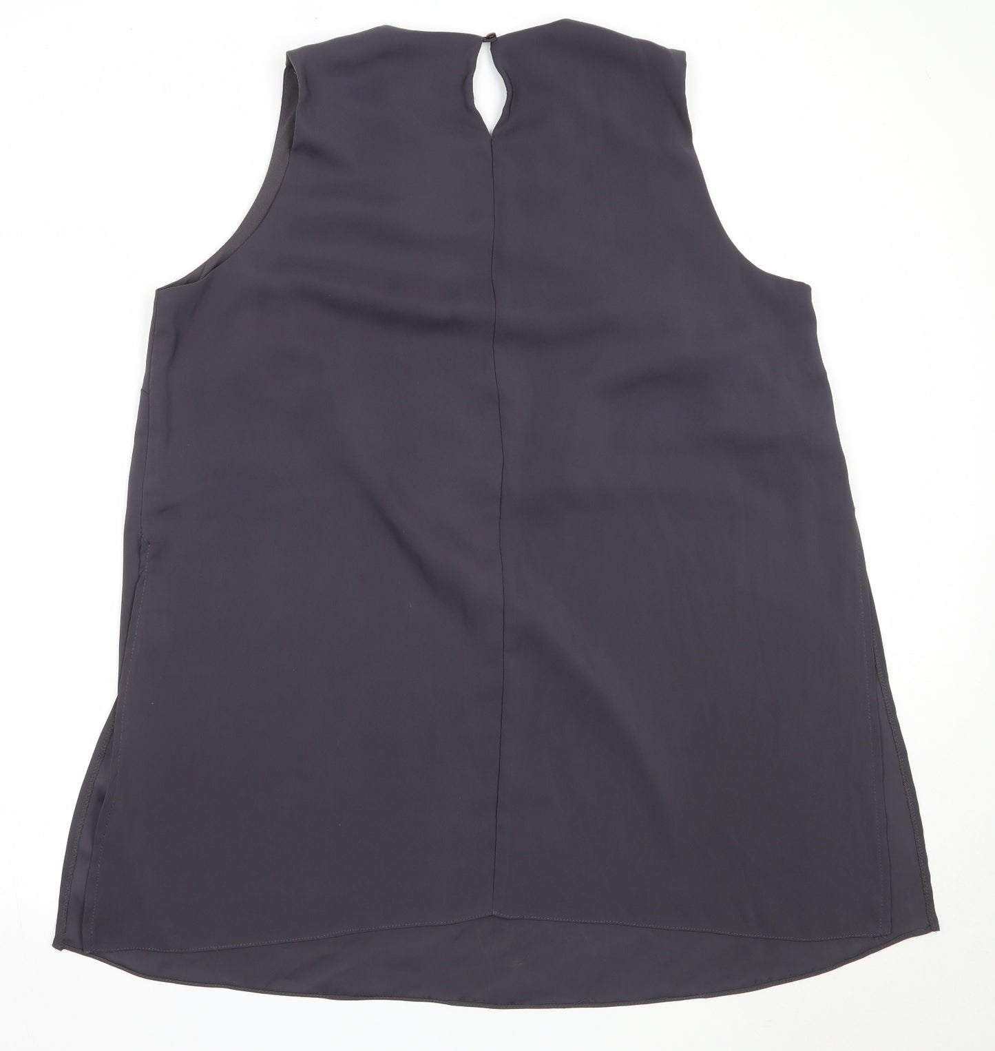 Dorothy Perkins Womens Purple  Polyester Basic Blouse Size 24 Round Neck