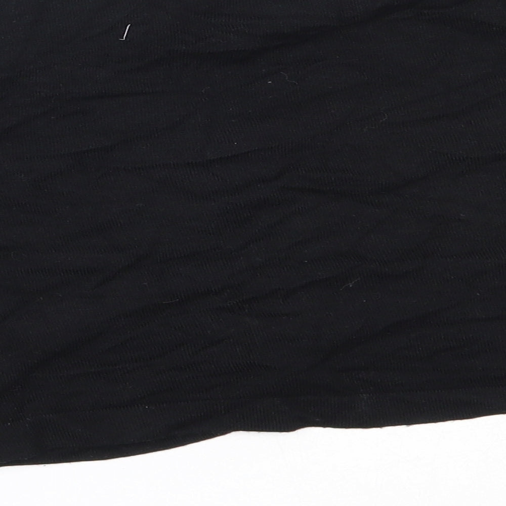 Coast Womens Black Round Neck  Viscose Cardigan Jumper Size M