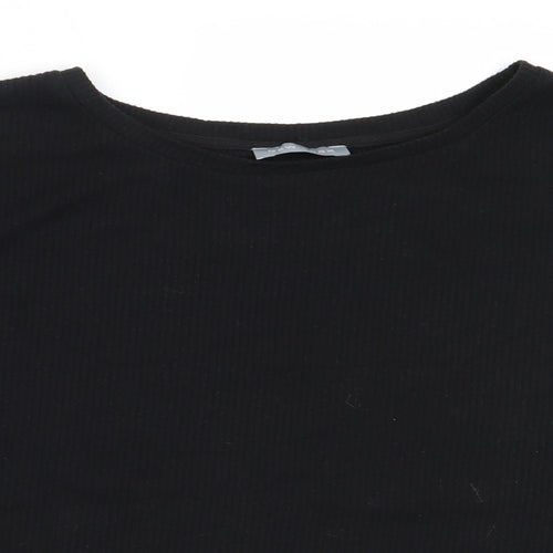 New Look Womens Black Round Neck  Polyester Pullover Jumper Size L