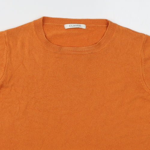 Marks and Spencer Womens Orange  Acrylic Pullover Sweatshirt Size 16  Pullover