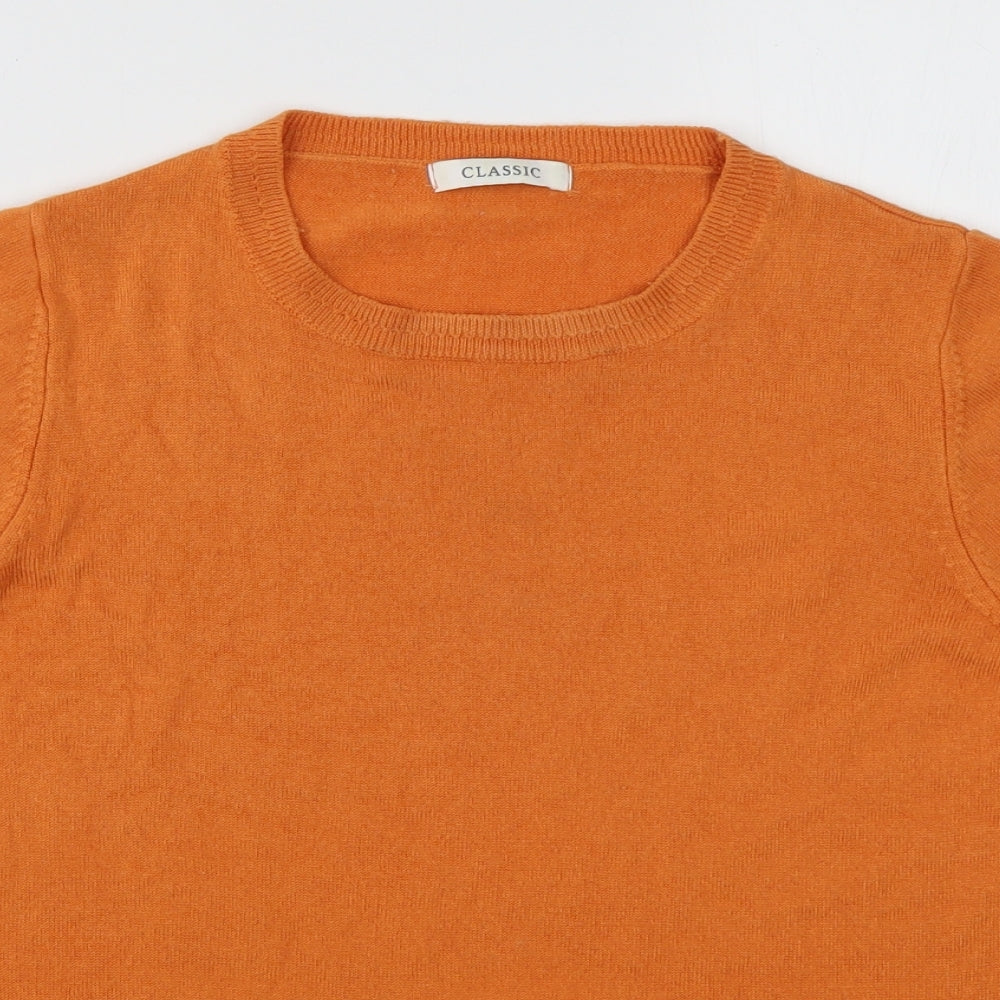 Marks and Spencer Womens Orange  Acrylic Pullover Sweatshirt Size 16  Pullover