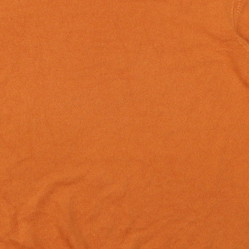 Marks and Spencer Womens Orange  Acrylic Pullover Sweatshirt Size 16  Pullover