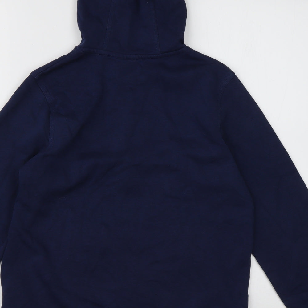 Nike Boys Blue  Cotton Full Zip Hoodie Size 11-12 Years  Zip