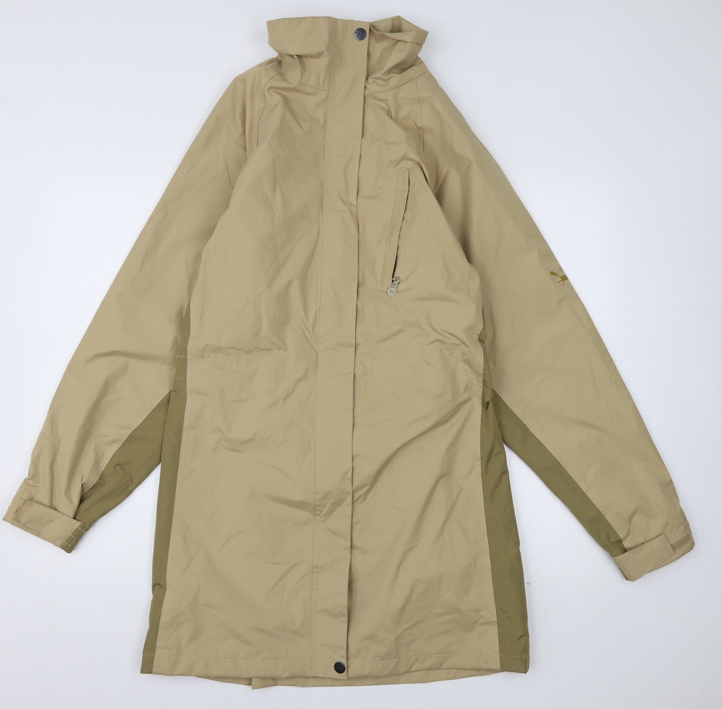 Outdoor Scene  Womens Brown   Overcoat Coat Size 14  Zip