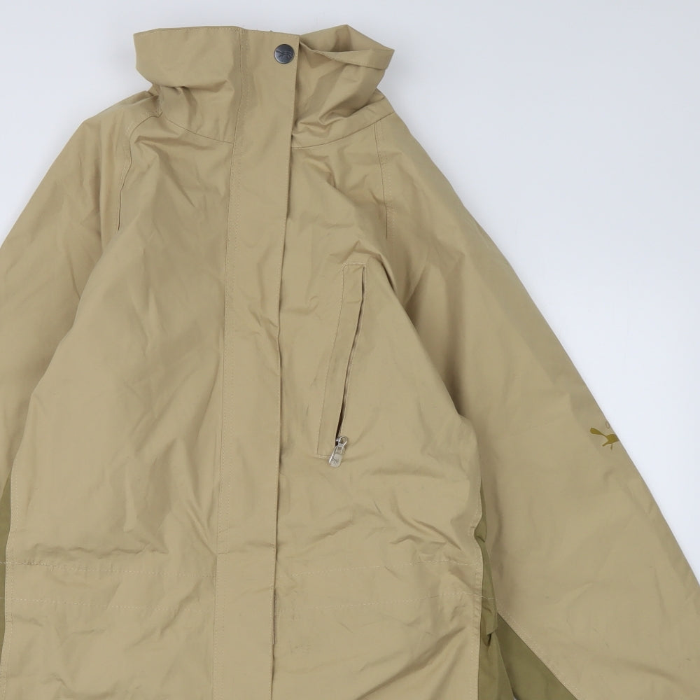 Outdoor Scene  Womens Brown   Overcoat Coat Size 14  Zip