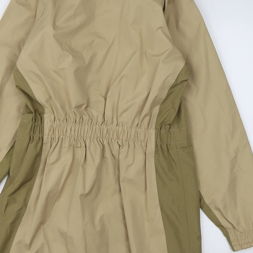 Outdoor Scene  Womens Brown   Overcoat Coat Size 14  Zip