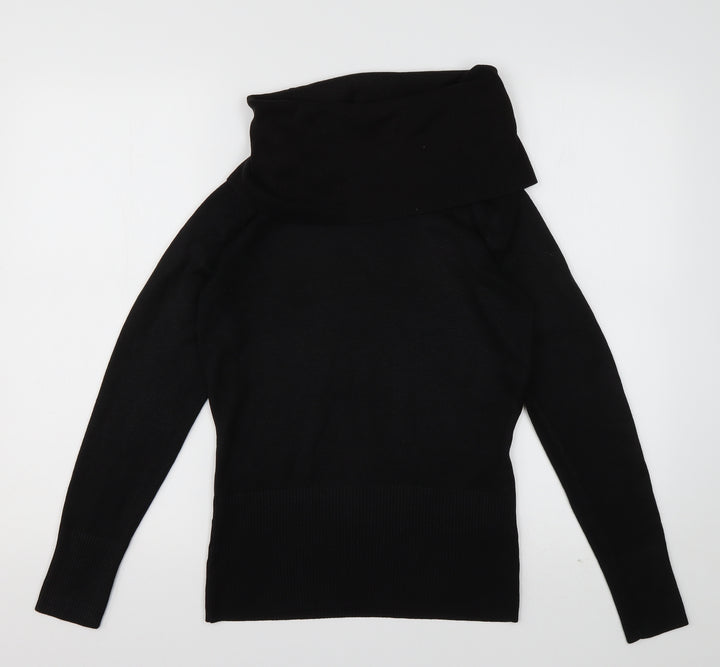 Principles Womens Black Acrylic Pullover Sweatshirt Size 10 Pullover