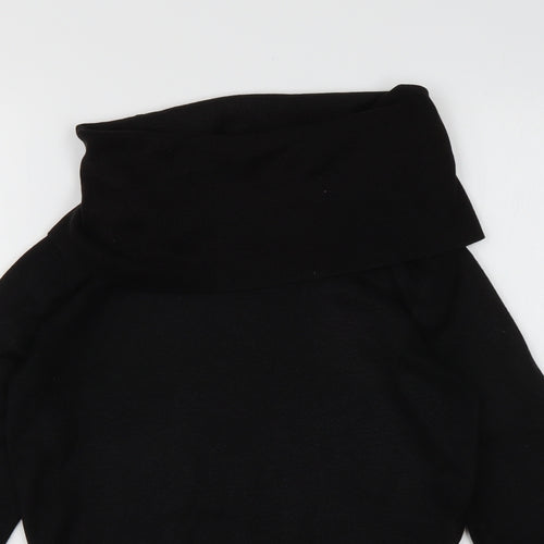 Principles Womens Black  Acrylic Pullover Sweatshirt Size 10  Pullover