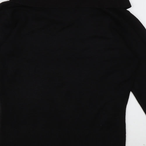 Principles Womens Black  Acrylic Pullover Sweatshirt Size 10  Pullover