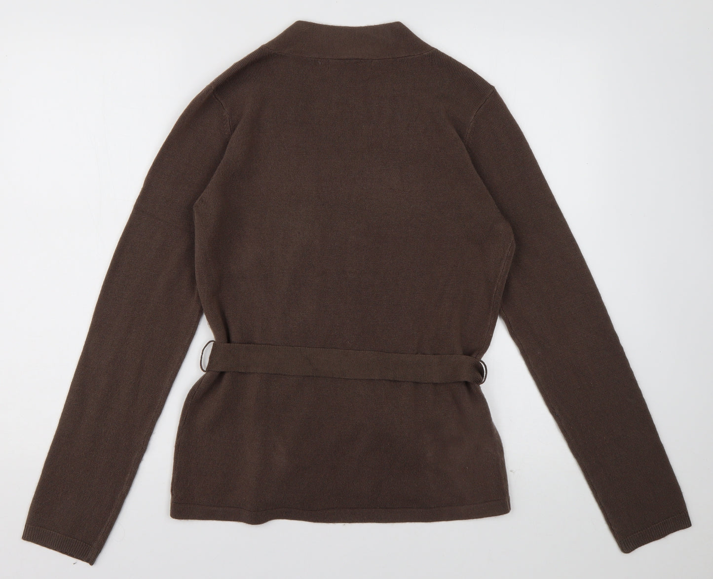 George Womens Brown Geometric Acrylic Pullover Sweatshirt Size 12  Pullover