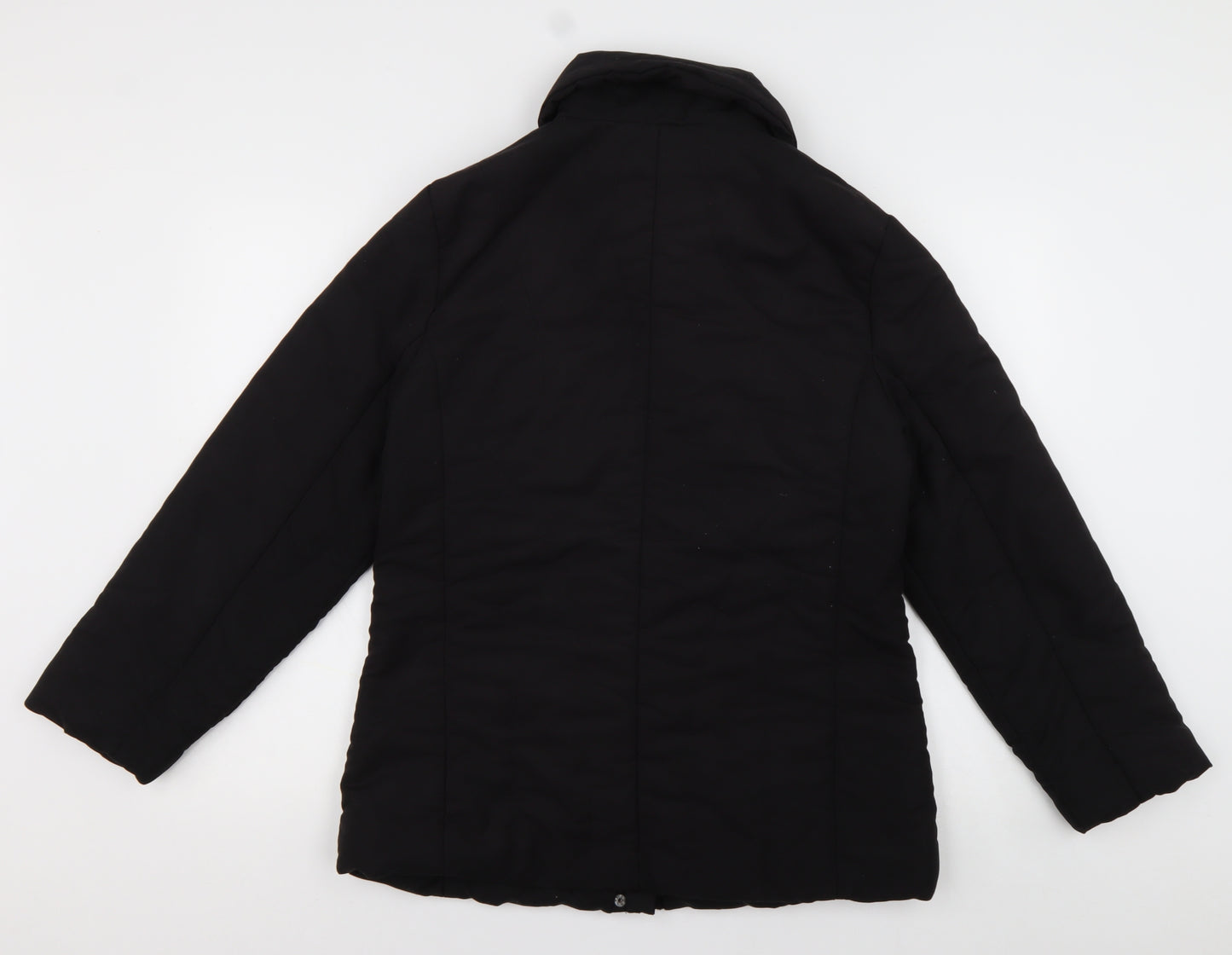ys collection Womens Black   Overcoat Coat Size 14  Zip