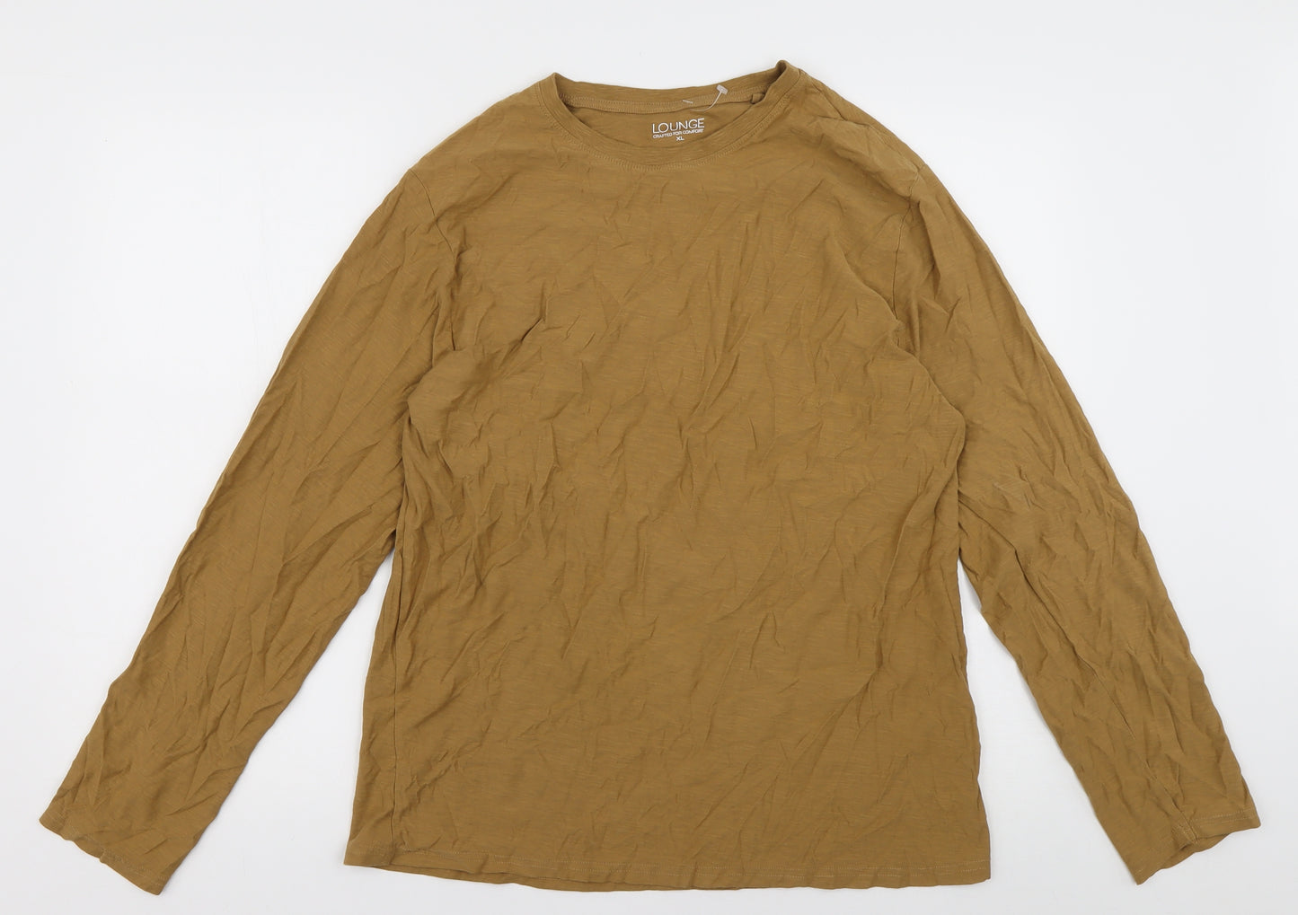 Matalan Mens Yellow  Cotton Pullover Sweatshirt Size XL