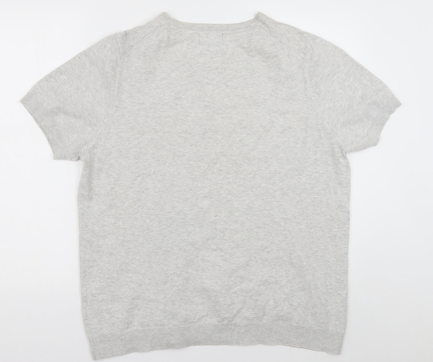 Marks and Spencer Mens Grey  Cotton Pullover Sweatshirt Size L