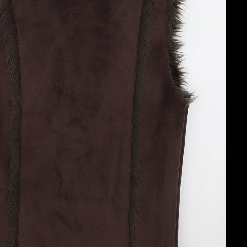 Primark Womens Brown   Jacket  Size 10  Tie