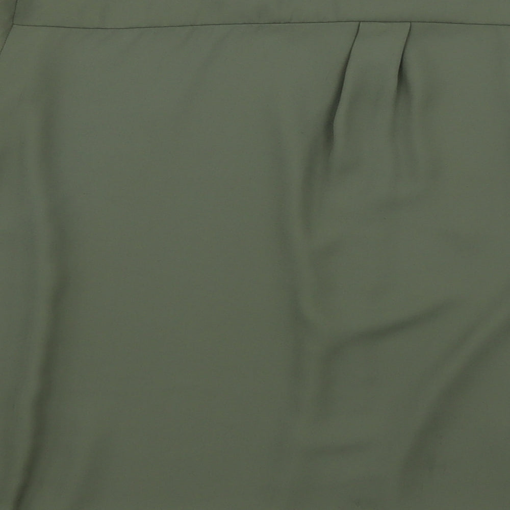 George Womens Green V-Neck  Polyester Cape Jumper Size 20