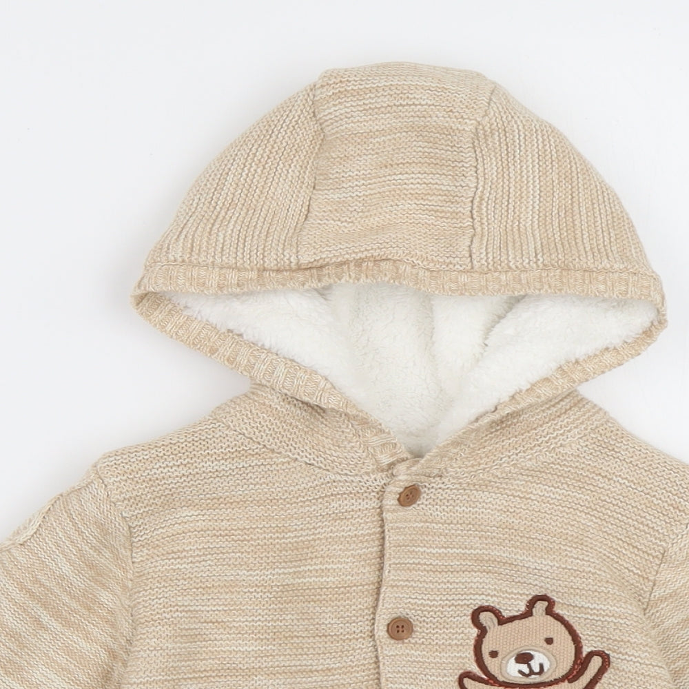 Nutmeg Baby Brown   Basic Jacket Jacket Size 18-24 Months   Button