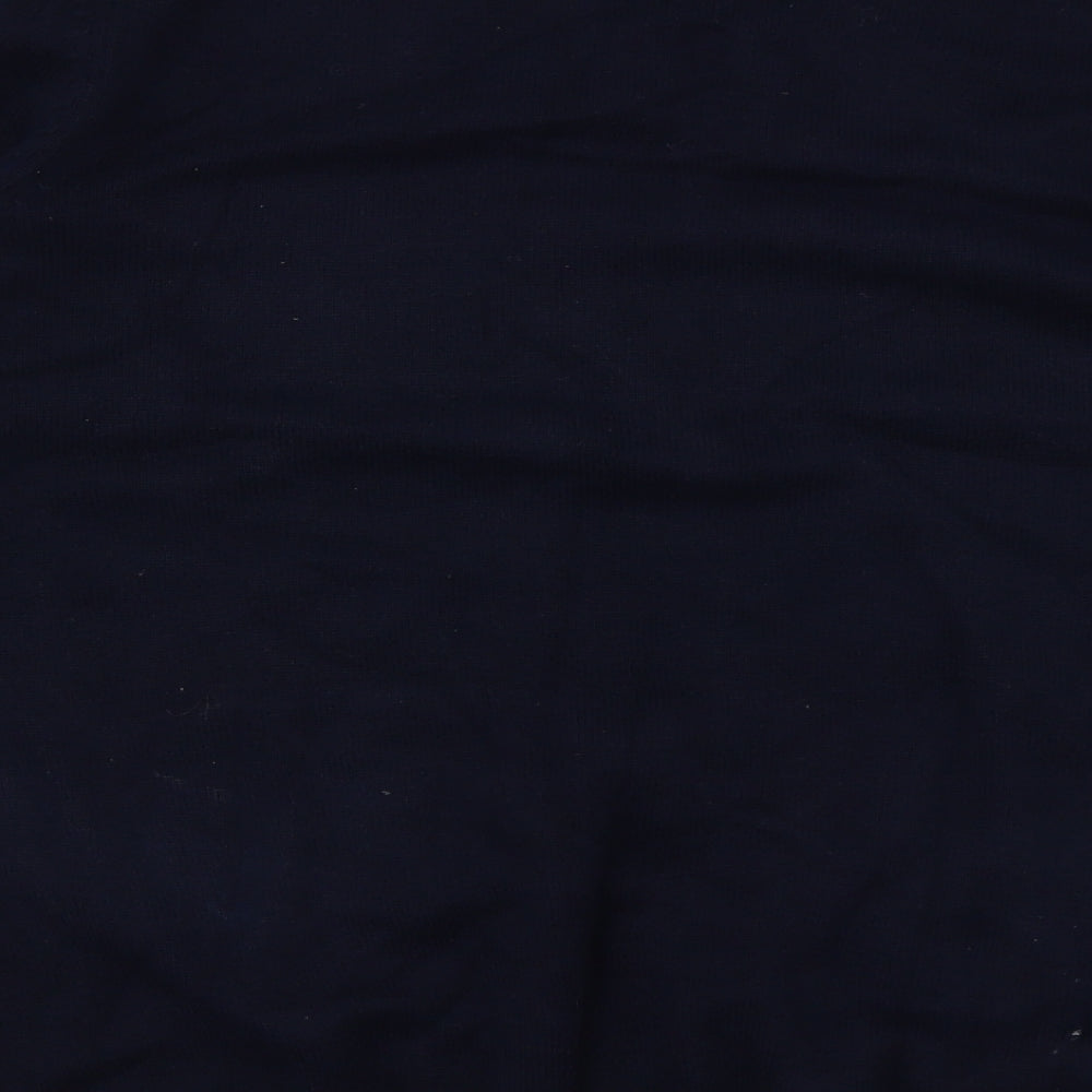 Marks and Spencer Mens Blue V-Neck  Cotton Pullover Jumper Size M