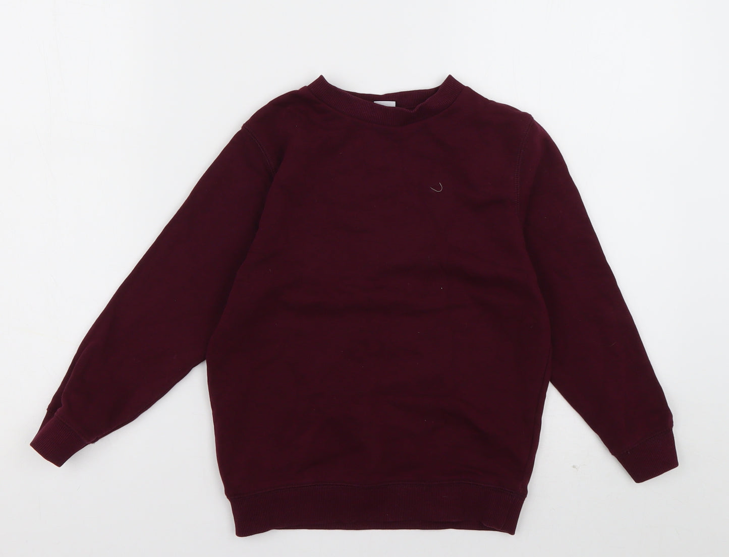 sainsburys Boys Red Crew Neck  Cotton Pullover Jumper Size 4 Years  Pullover