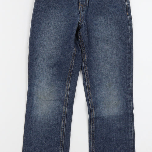 George Boys Black  Cotton Straight Jeans Size 6-7 Years  Regular Button