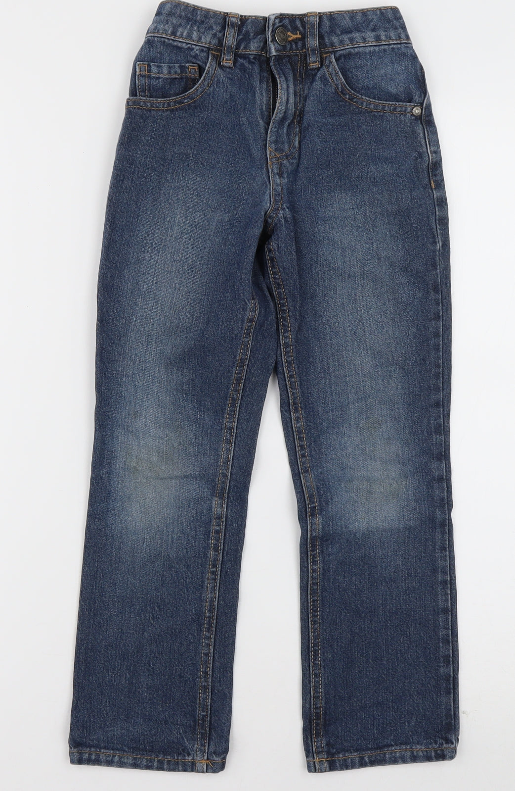 George Boys Black  Cotton Straight Jeans Size 6-7 Years  Regular Button
