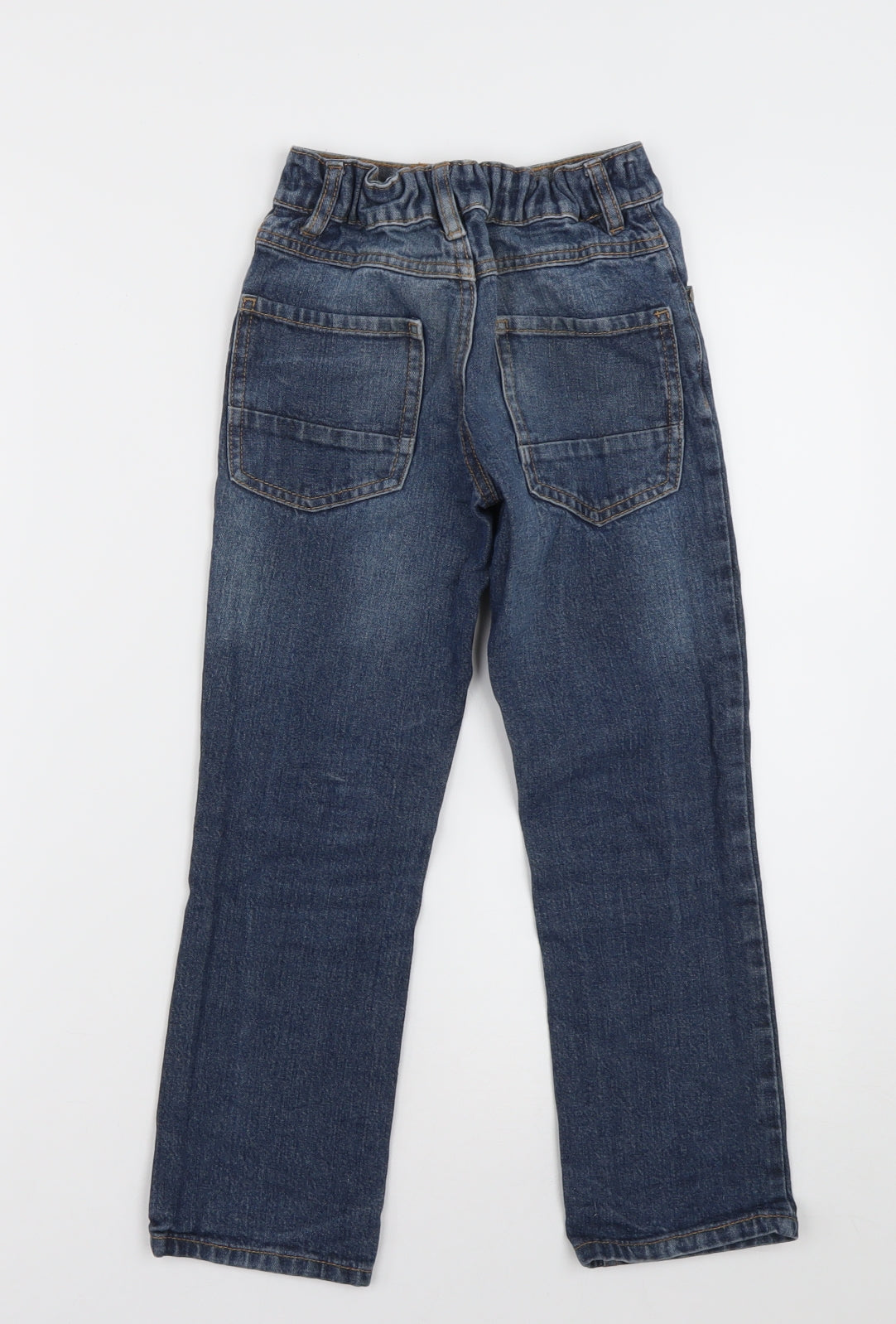 George Boys Black  Cotton Straight Jeans Size 6-7 Years  Regular Button