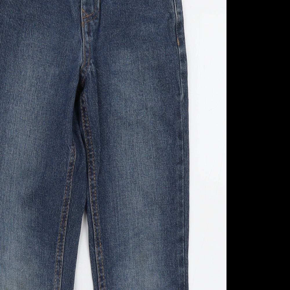 George Boys Black  Cotton Straight Jeans Size 6-7 Years  Regular Button