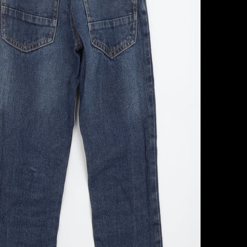 George Boys Black  Cotton Straight Jeans Size 6-7 Years  Regular Button