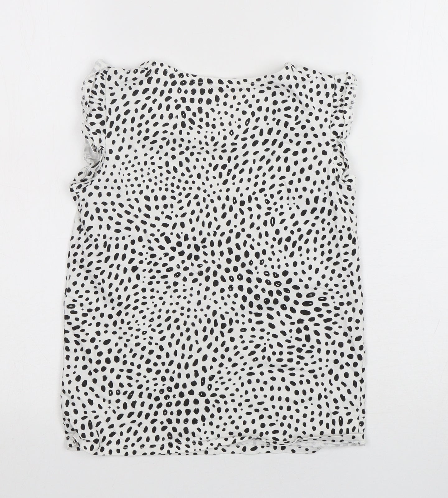 TU Girls Multicoloured Animal Print Cotton Basic T-Shirt Size 10 Years Round Neck