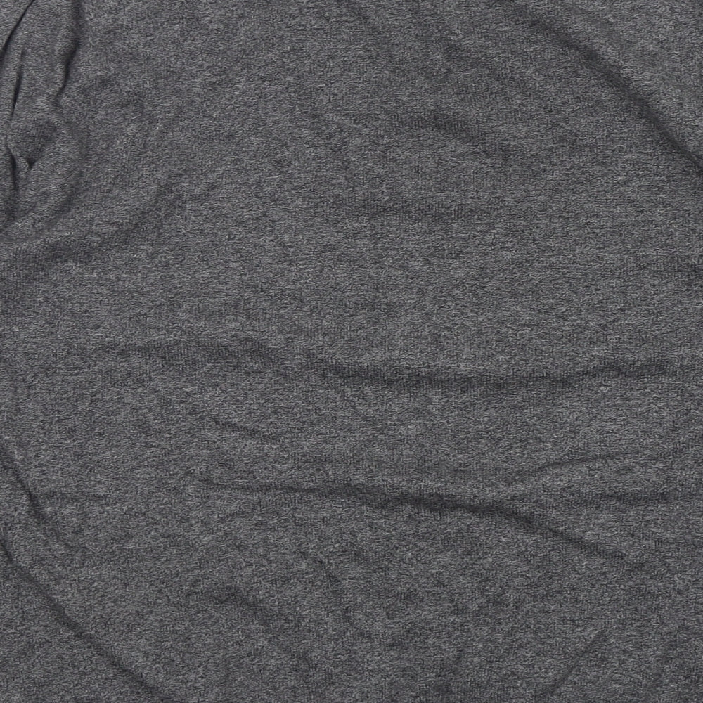 TU Mens Grey V-Neck  Cotton Pullover Jumper Size M