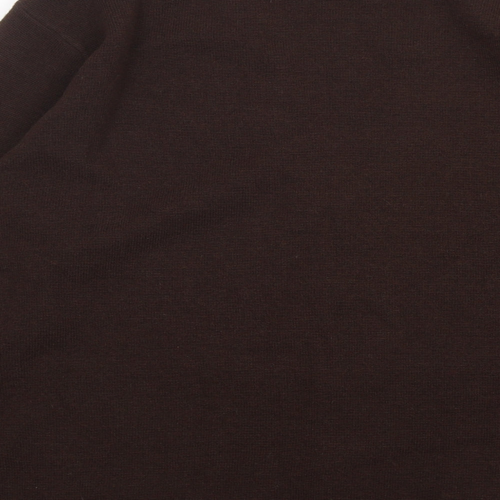 Damart Womens Brown V-Neck  Acrylic Cardigan Jumper Size 22