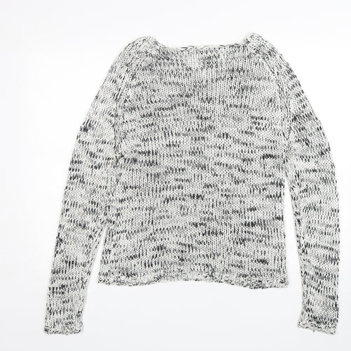 Cubus Womens Grey Round Neck  Acrylic Pullover Jumper Size M