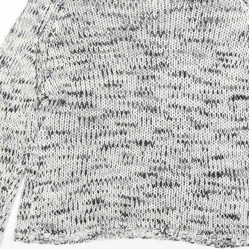 Cubus Womens Grey Round Neck  Acrylic Pullover Jumper Size M