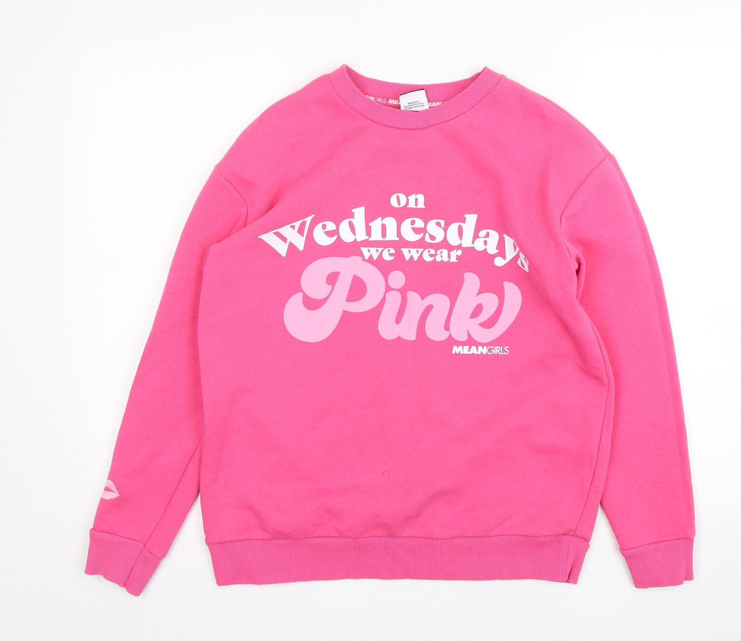 George Womens Pink  Cotton Pullover Sweatshirt Size 8   - Mean Girls