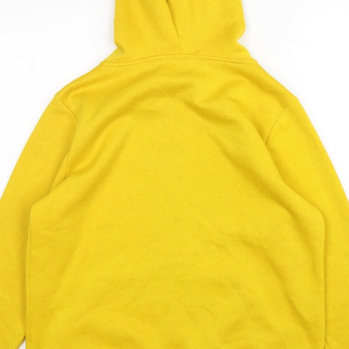 Papaya Womens Yellow  Cotton Full Zip Hoodie Size M