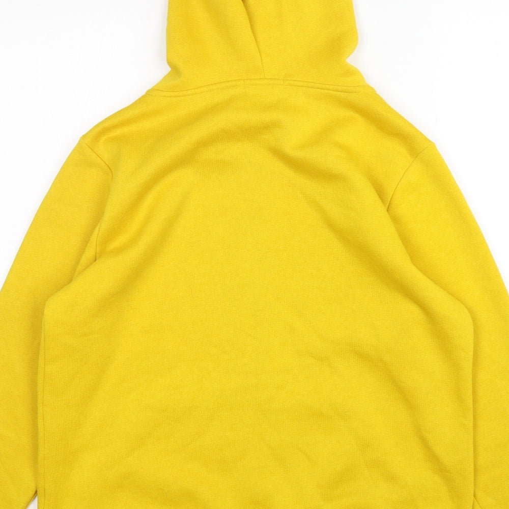 Papaya Womens Yellow  Cotton Full Zip Hoodie Size M