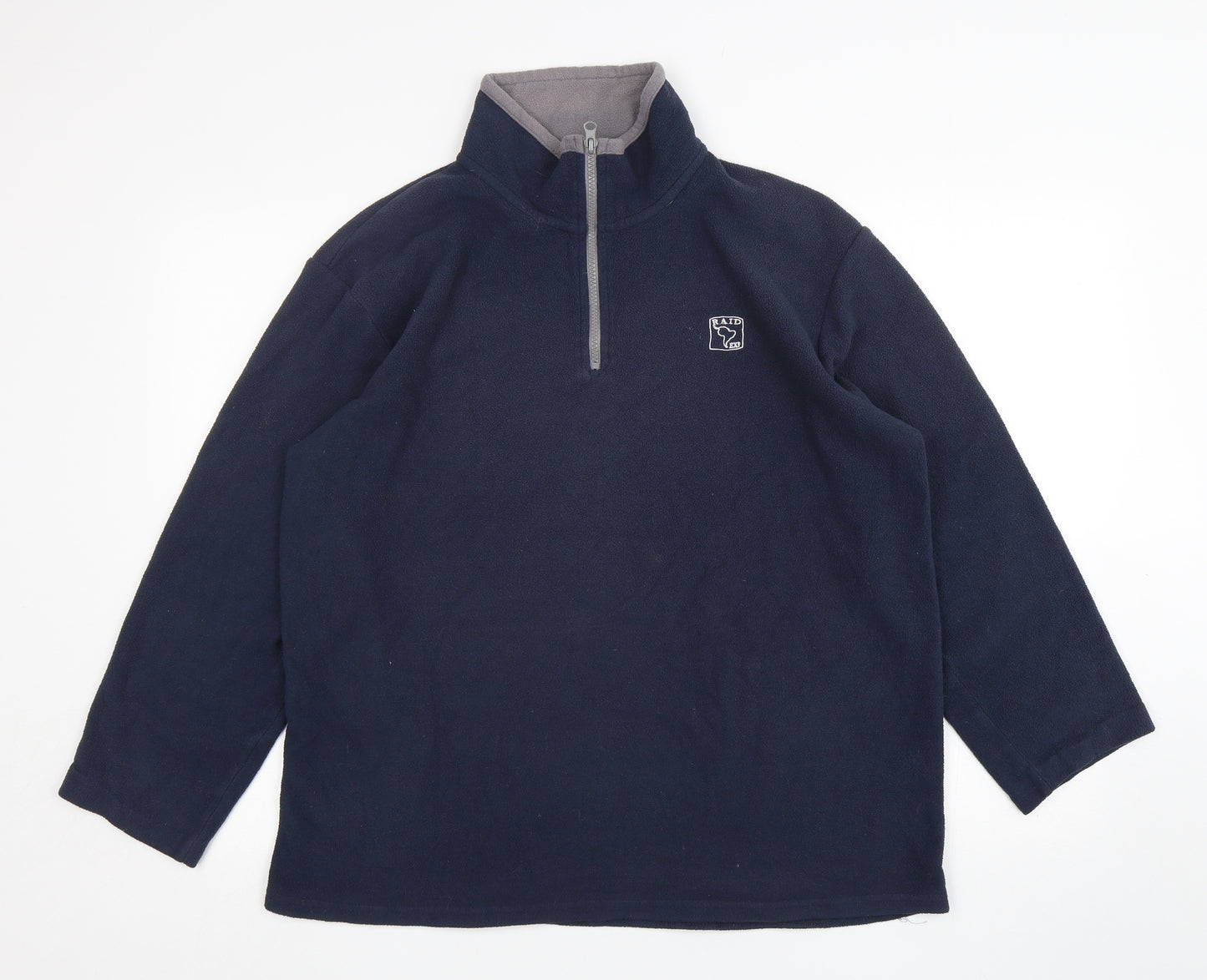 Atlas  Mens Blue  Polyester Pullover Sweatshirt Size 2XL