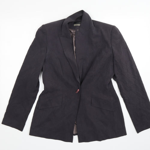 Principles Womens Grey  Polyester Jacket Blazer Size 12