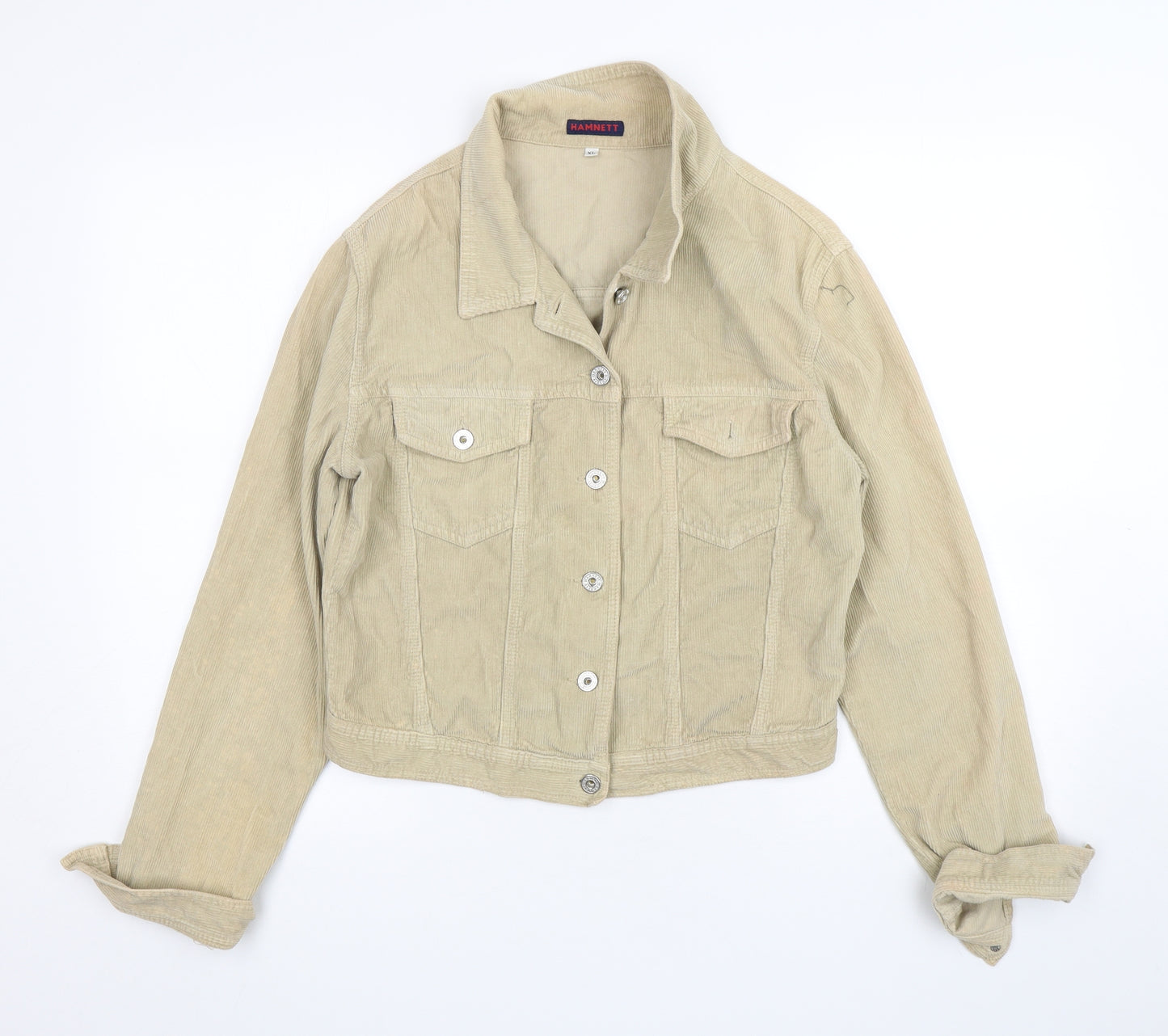 Hamnett Womens Beige   Jacket  Size XL