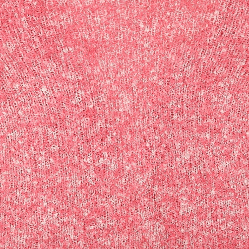 TU Womens Pink V-Neck  Acrylic Cardigan Jumper Size XL