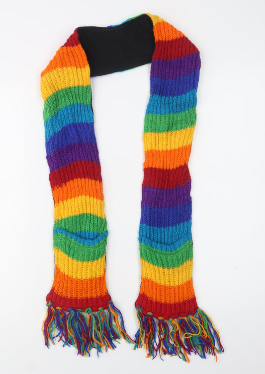 Preworn Girls Multicoloured Striped  Scarf Scarves & Wraps One Size