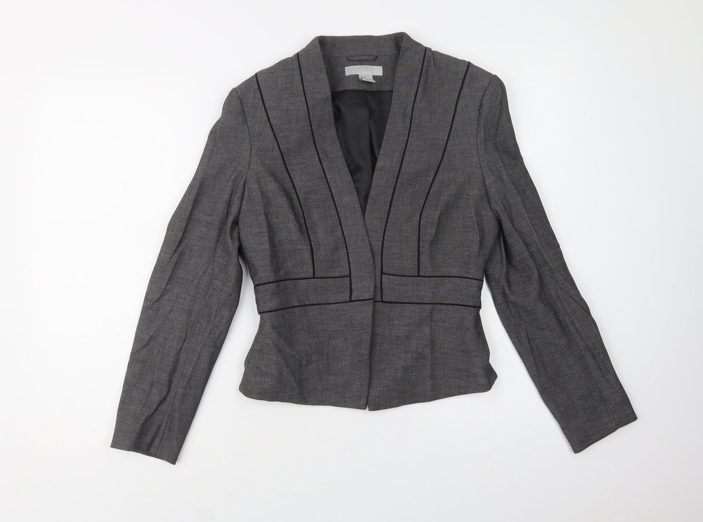 H&M Womens Grey   Jacket Blazer Size 8