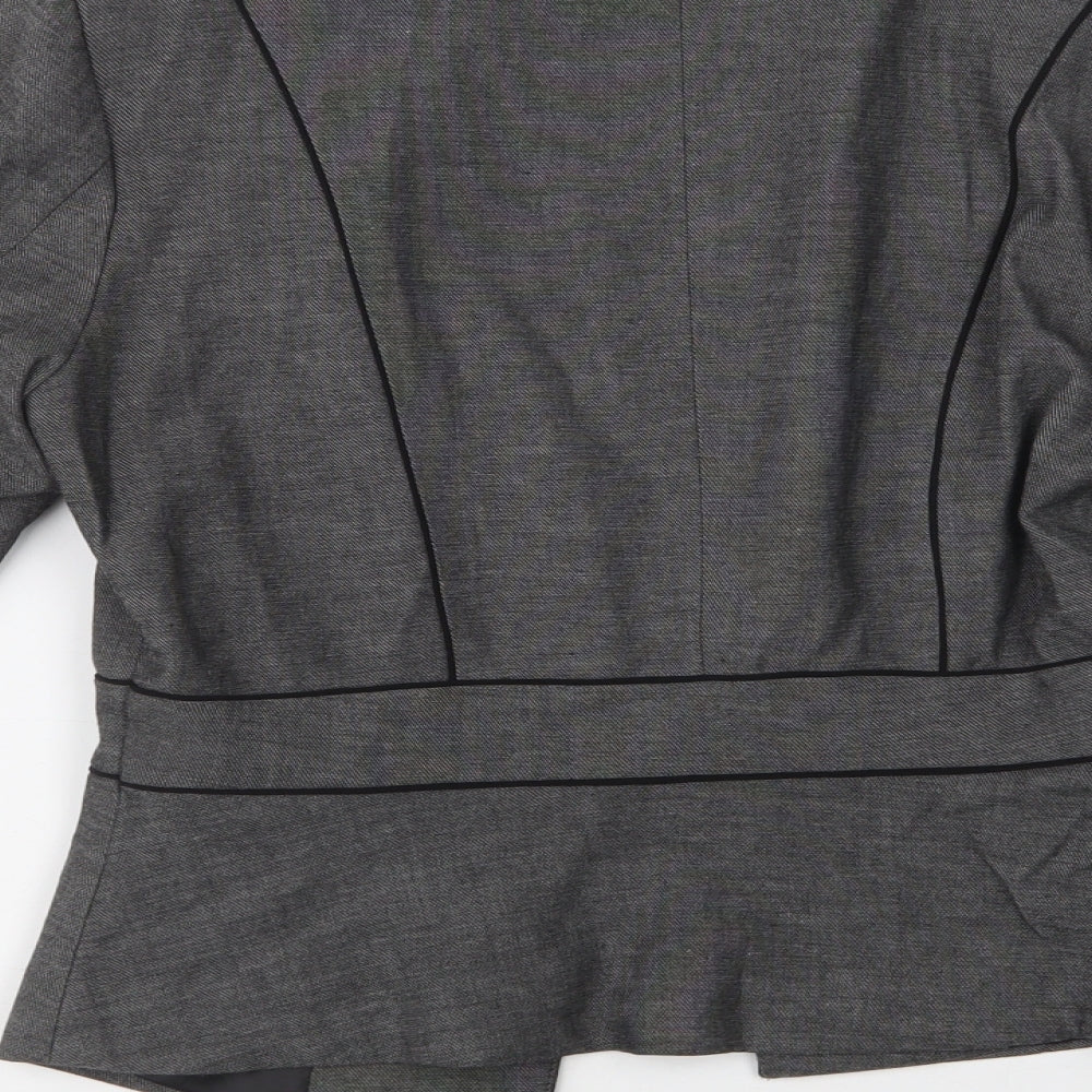H&M Womens Grey   Jacket Blazer Size 8