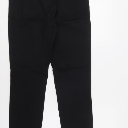 H&M Womens Black  Polyester Dress Pants Trousers Size 6 L32 in Regular Hook & Loop