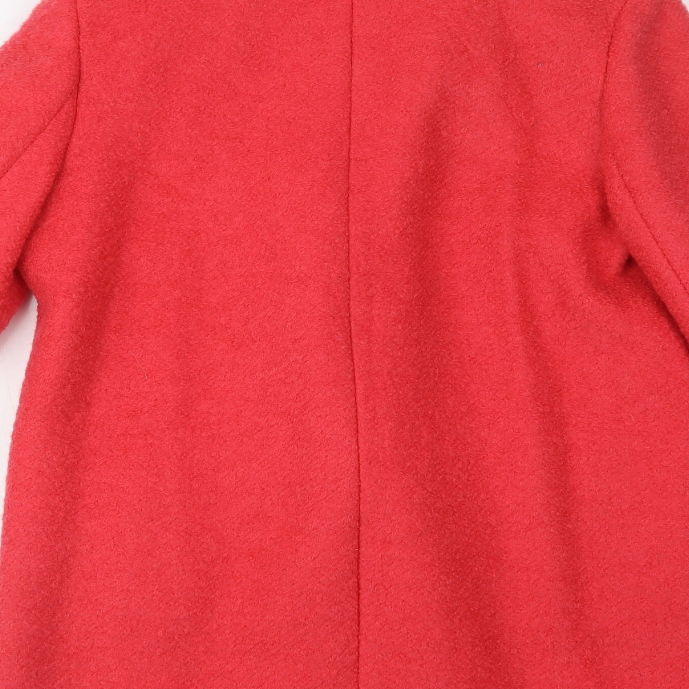 NEXT Womens Pink   Pea Coat Coat Size 8  Button