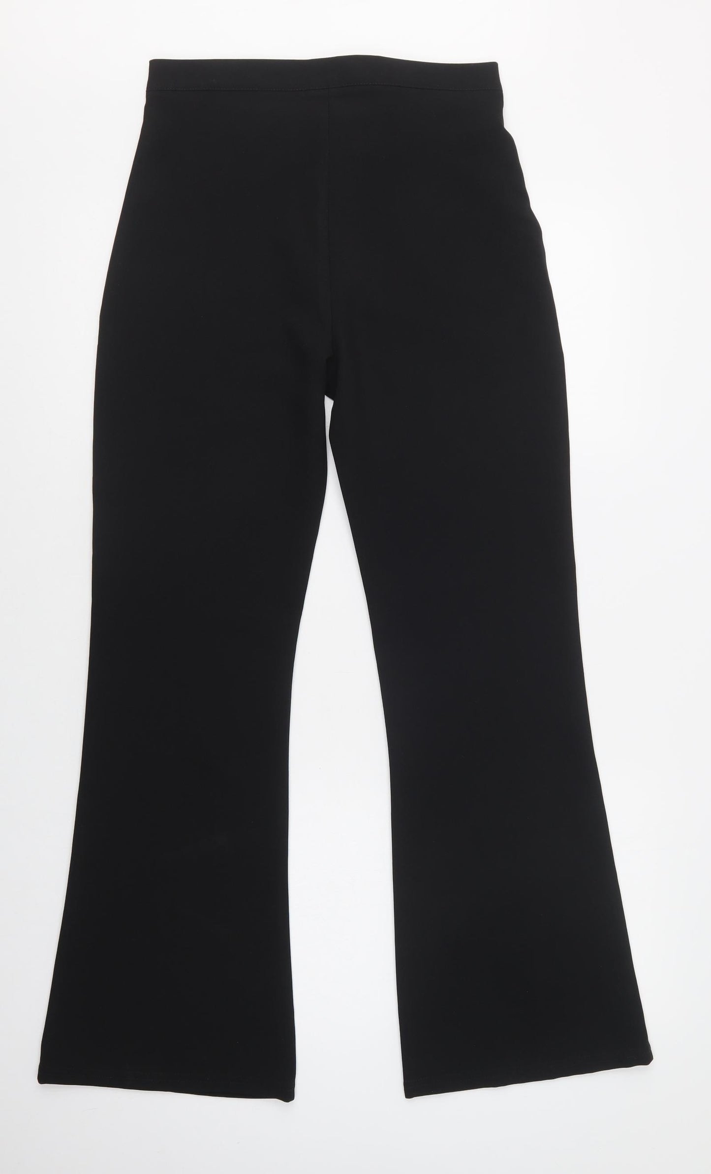 Preworn Girls Black  Polyester Dress Pants Trousers Size 15-16 Years  Regular Button - School Wear
